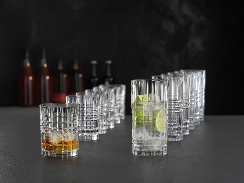 Square Whiskey- en Longdrinkglazen - Set 12-delig - Whiskey - Longdrink by Nachtmann in Transparent – product photo 4 of 5