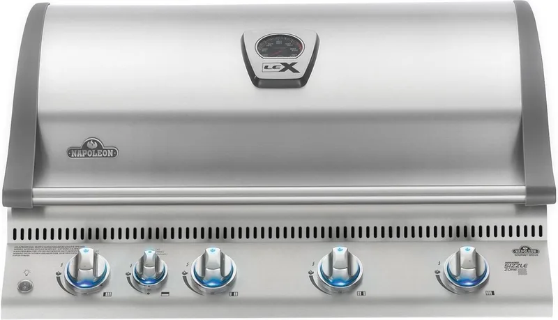 LEX 605 Inbouw gasbarbecue, RVS van Napoleon in Roestvrijstaal – productfoto