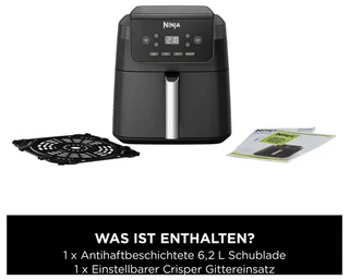 AF170EU Airfryer - 6.2 Liter by Ninja in Black – product photo 2 of 2