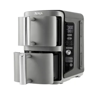 Double Stack Airfryer XXL - 9.5 Liter - Dubbele Gestapelde Lades - 6 Programma's - Inclusief Kookrekjes - SL400EU de Ninja en Gris – photo produit 2 sur 3