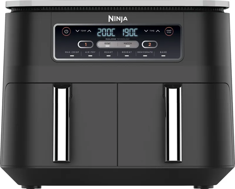 Dubbele Airfryer XXL - 7.6 Liter - 2020 Model - Dual Zone Technologie - AF300EU by Ninja in Black – product photo