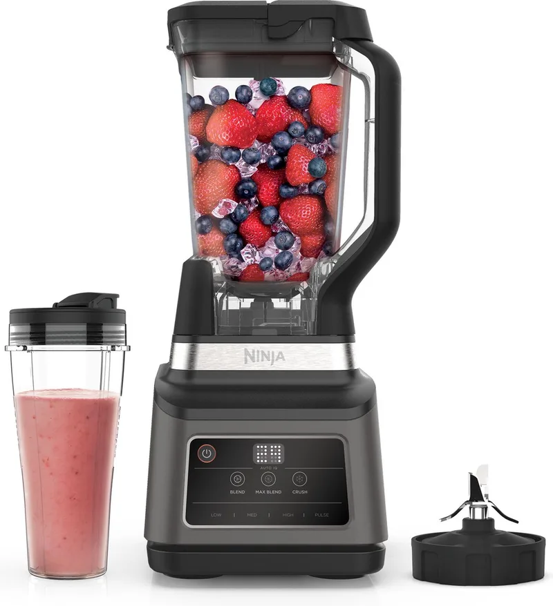 Foodi 2-in-1 Blender en Smoothie Maker - 1200 Watt - 2.1 Liter - IJsCrusher - Auto IQ - BN750EU by Ninja in Silver – product photo