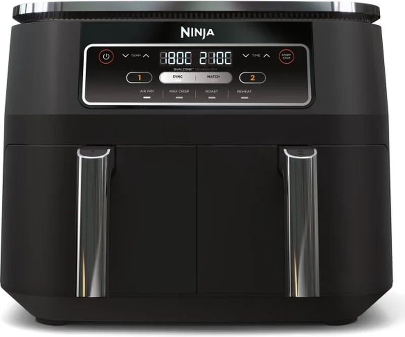 Foodi 4-in-1 DualZone Airfryer - Dubbele Mand - 7.6 Liter - AF200EU de Ninja en Noir – photo produit