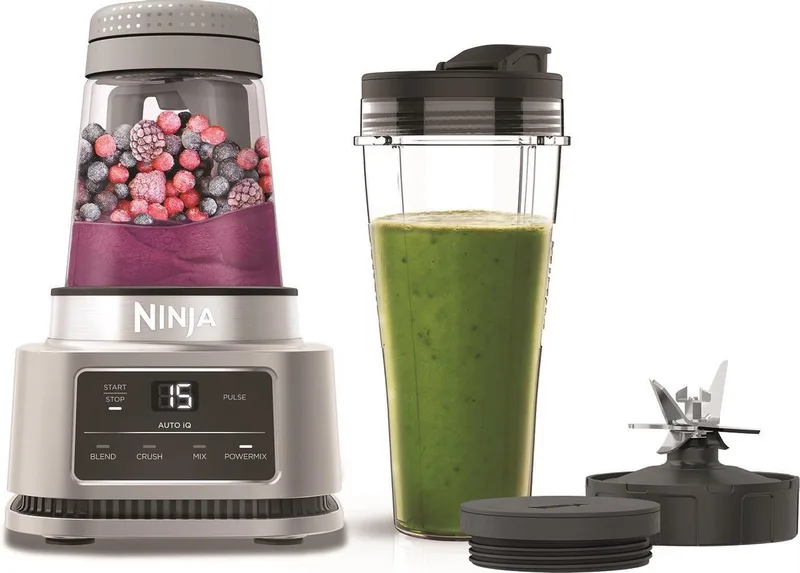 Foodi CB100EU - Power Nutri 2-in-1 Blender - 1100 Watt - Auto-iQ by Ninja in Grey – product photo