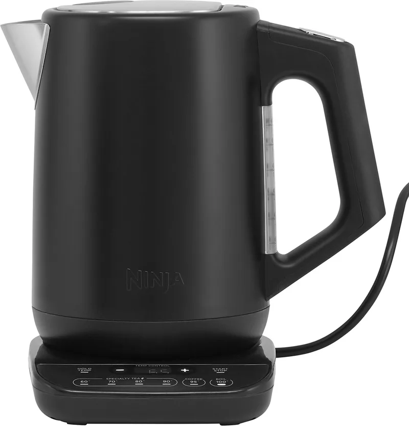 Foodi Luxe Waterkoker - met Temperatuurregeling - Warmhoud Functie - RVS - 1.7 liter - KT200EU by Ninja in Black – product photo