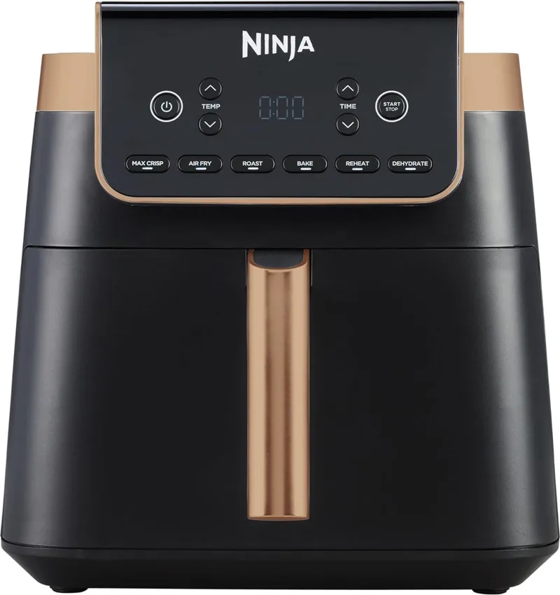 MAX PRO Enkel 6,2 l Vrijstaand 2000 W Heteluchtfriteuse Roestvrijstaal by Ninja in Black – product photo