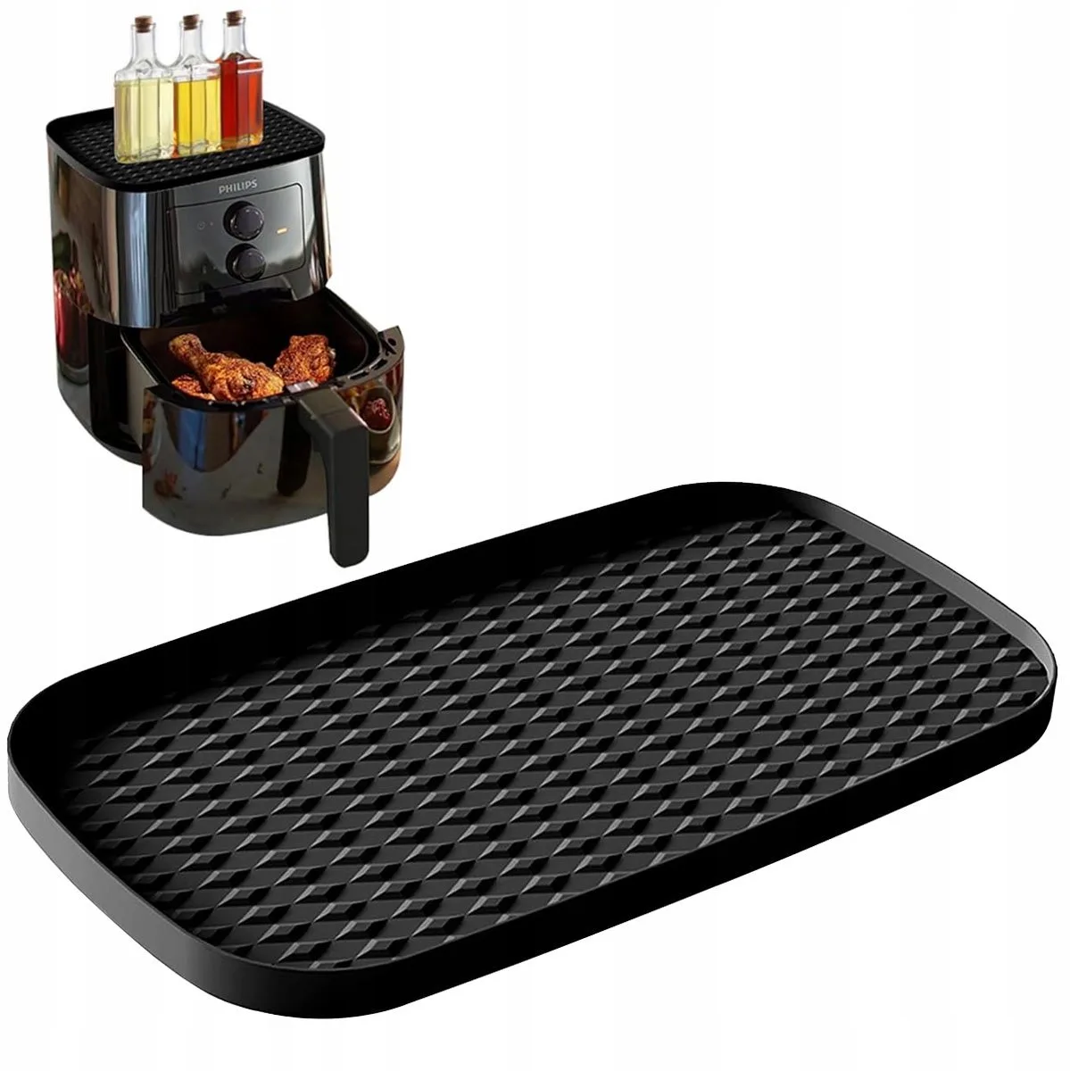 Siliconen Airfryer Mat voor Ninja Dual Zone - Hittebestendig & Ruimtebesparend van Ninja – productfoto