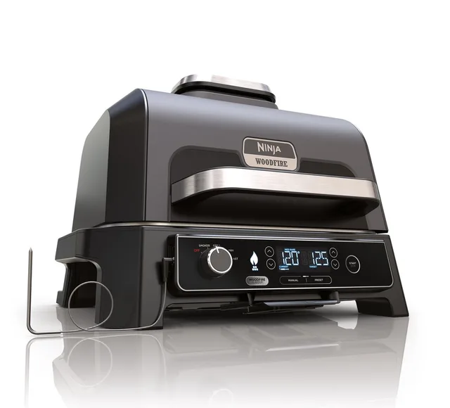 Woodfire Pro XL - 4-in-1 Elektrische Smart BBQ Grill en Smoker - Inclusief Digitale Braadthermometer - OG850EU