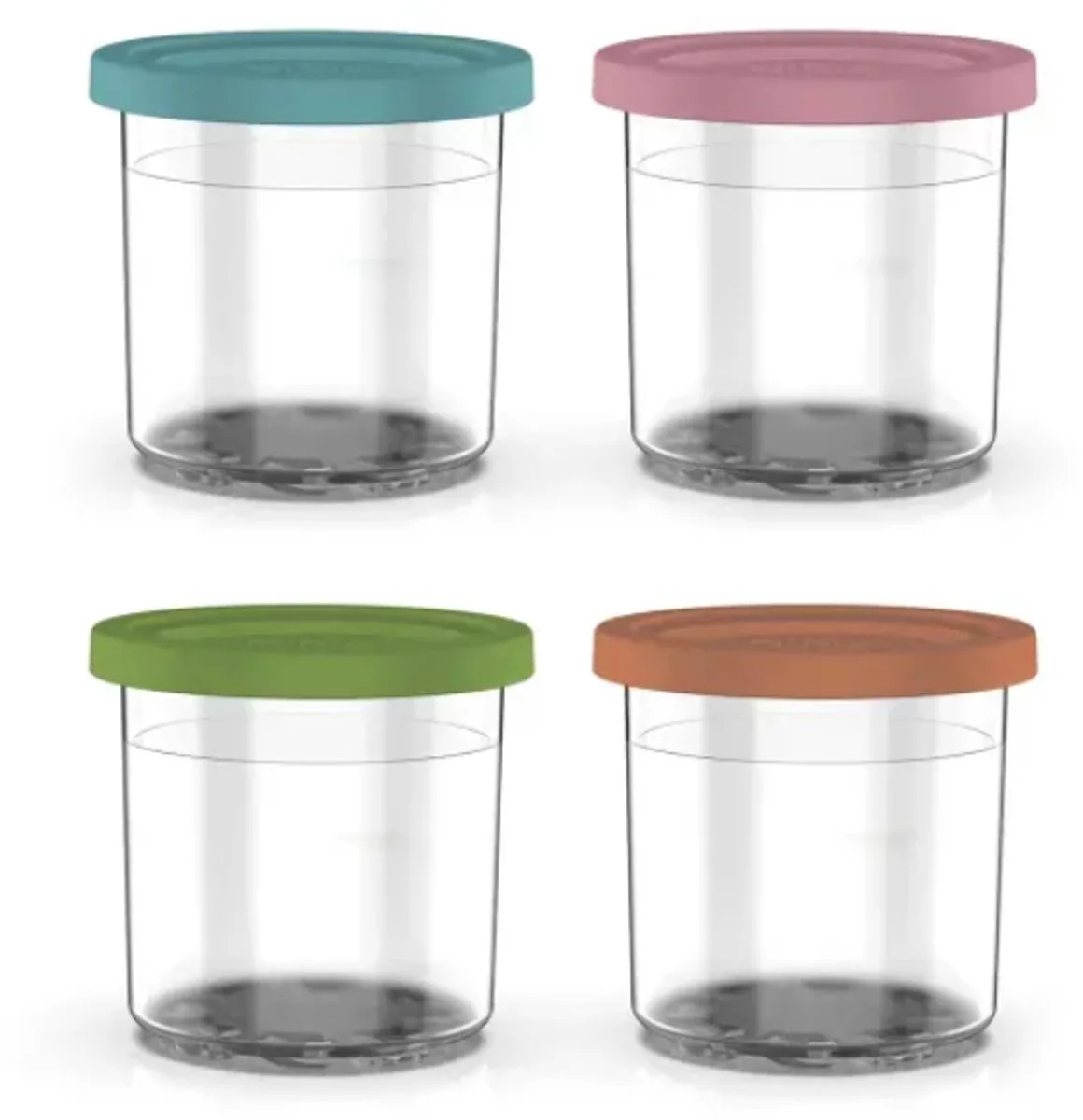 XSKPNTLID4EUK Voorraaddoos Rond Container 4 stuk(s) van Ninja in Meerkleurig – productfoto