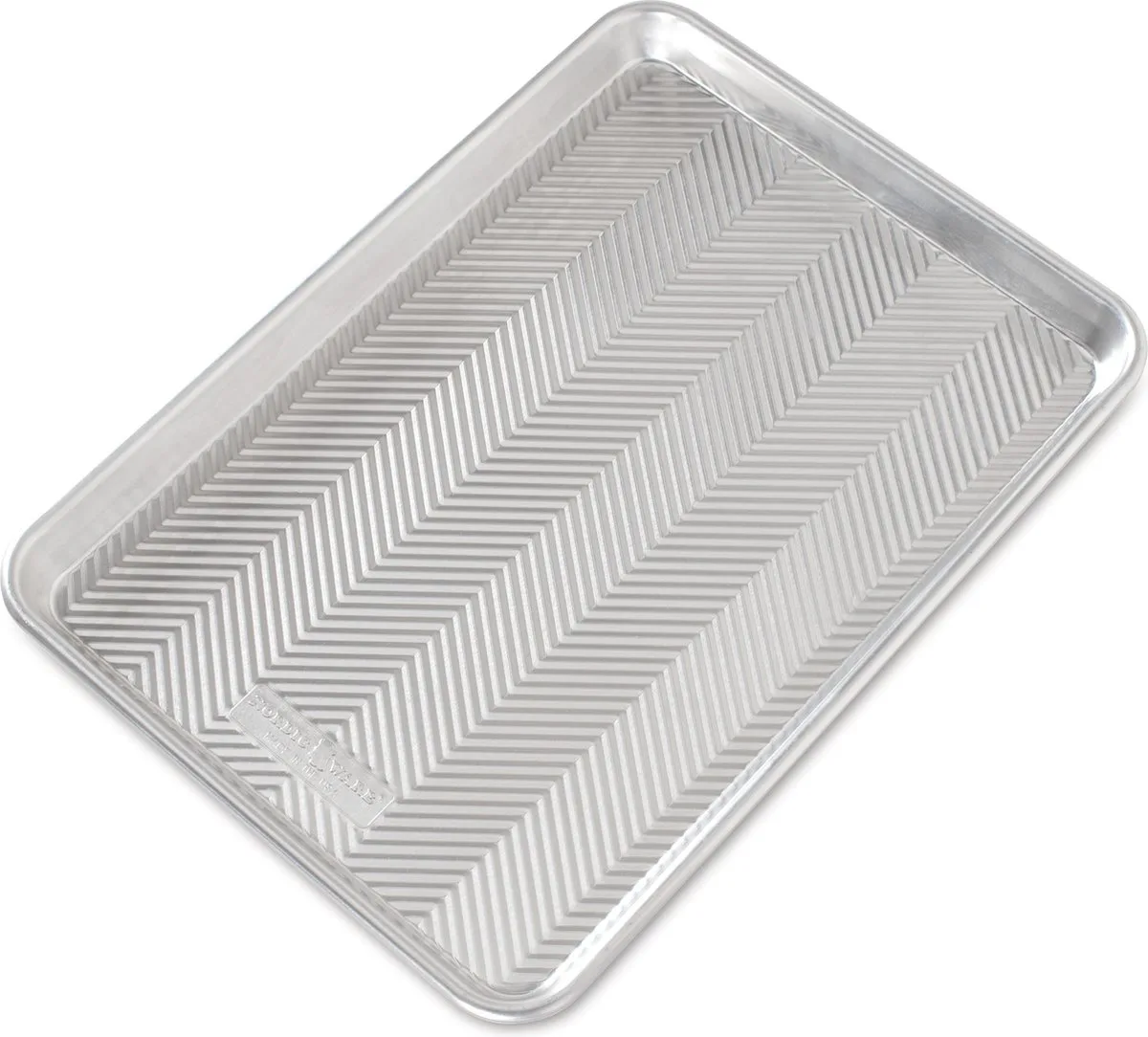 Bakplaat met Structuur, 40 x 28,7 cm, Aluminium van Nordic Ware in Zilver – productfoto