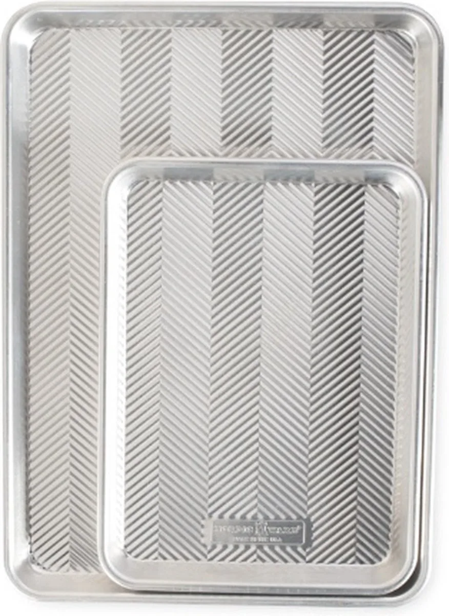 Bakplaten "Bakers Bundle", Set van 2 Stuks de Nordic Ware en Argent – photo produit