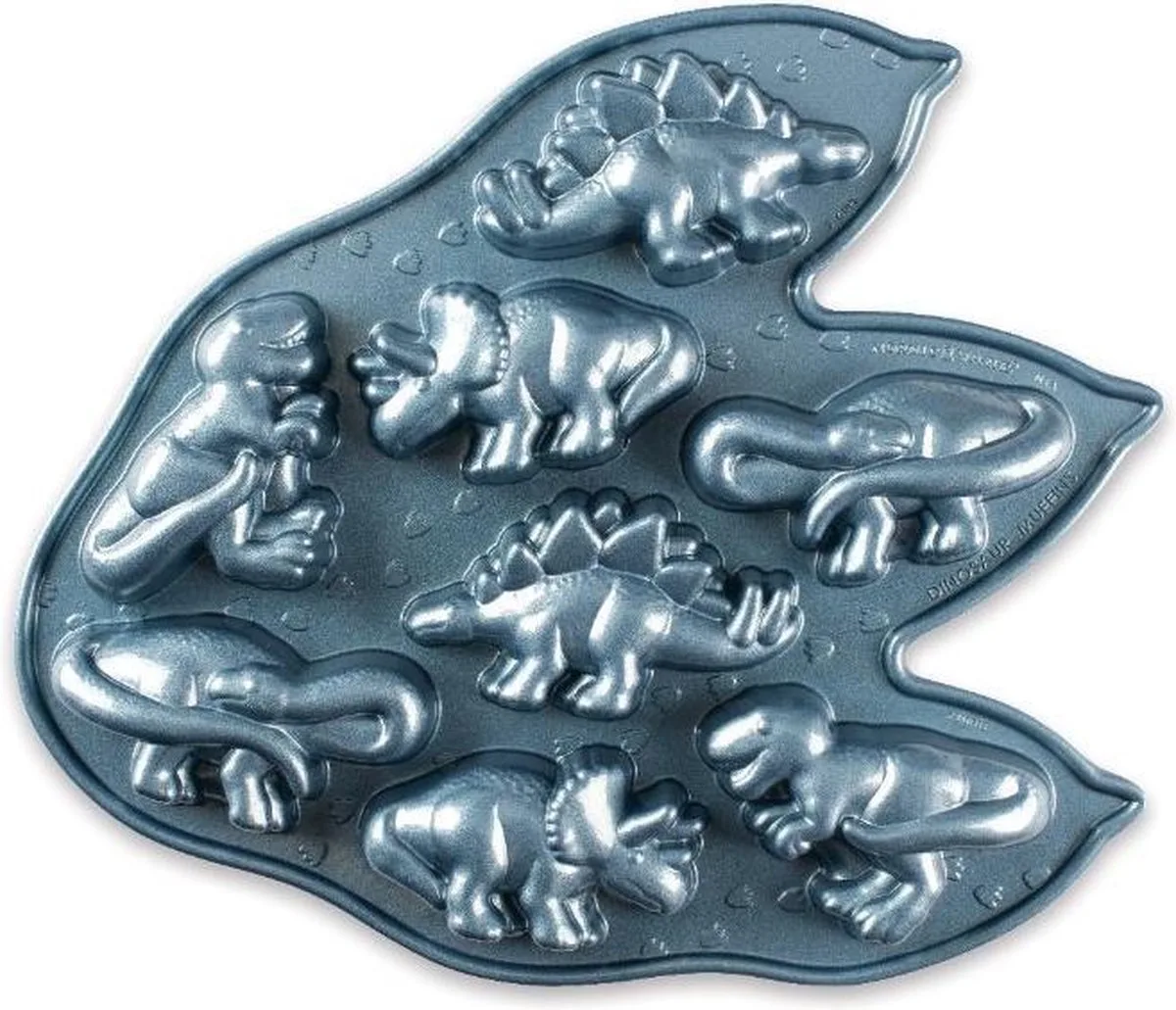 Bakvorm "Dinosaur cakelet" van Nordic Ware in Grijs – productfoto