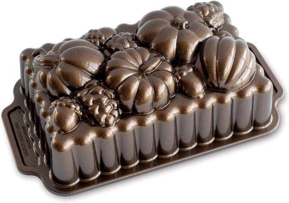 Bakvorm "Harvest Bounty Loaf Pan" by Nordic Ware in Bronze – product photo
