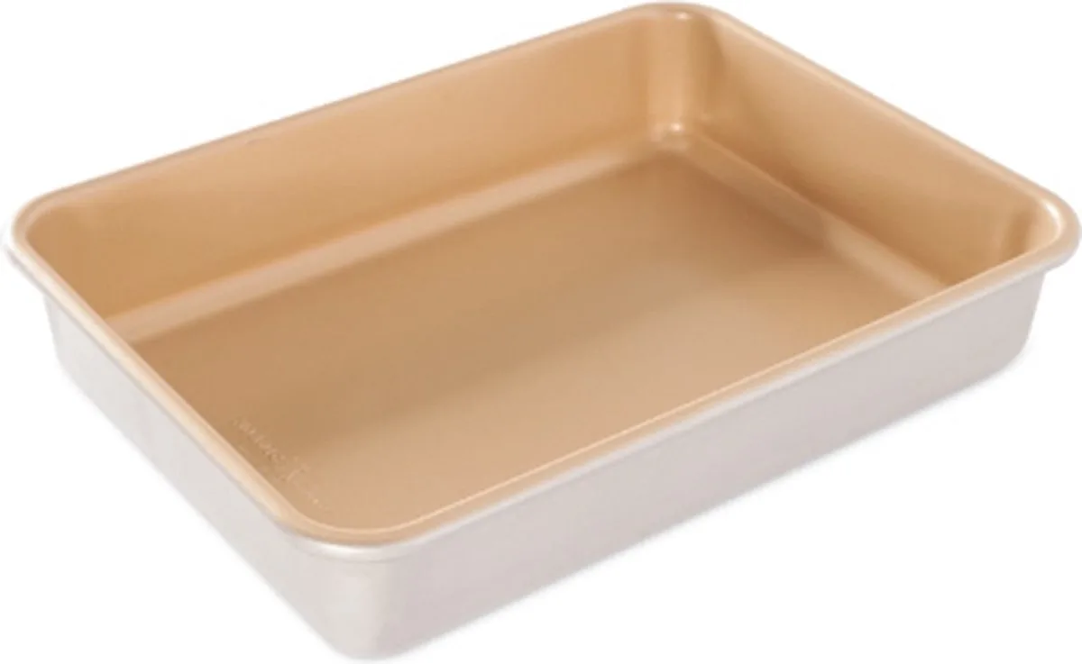 Bakvorm, Rechthoek, Non Stick, 32.7 x 24.1 cm, Aluminium by Nordic Ware in Silver – product photo