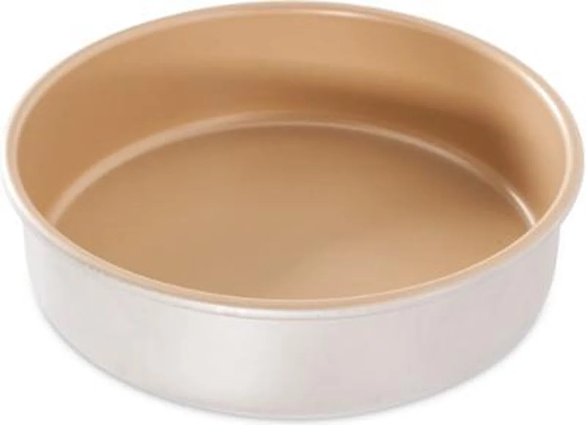 Bakvorm, Rond, Non Stick, 23 cm, Aluminium van Nordic Ware in Goud – productfoto