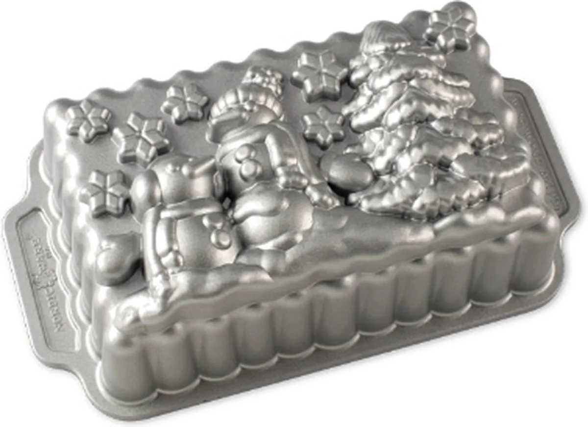 Bakvorm "Winter Wonderland Loaf Pan" by Nordic Ware in Silver – product photo