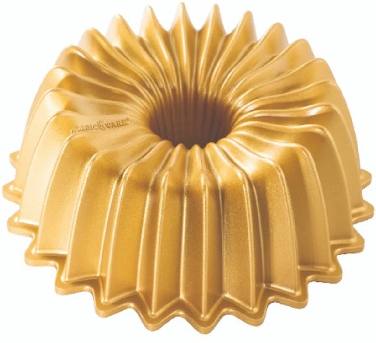 Tulband Bakvorm " 6-Cup Brilliance Bundt Pan" by Nordic Ware in Gold – product photo