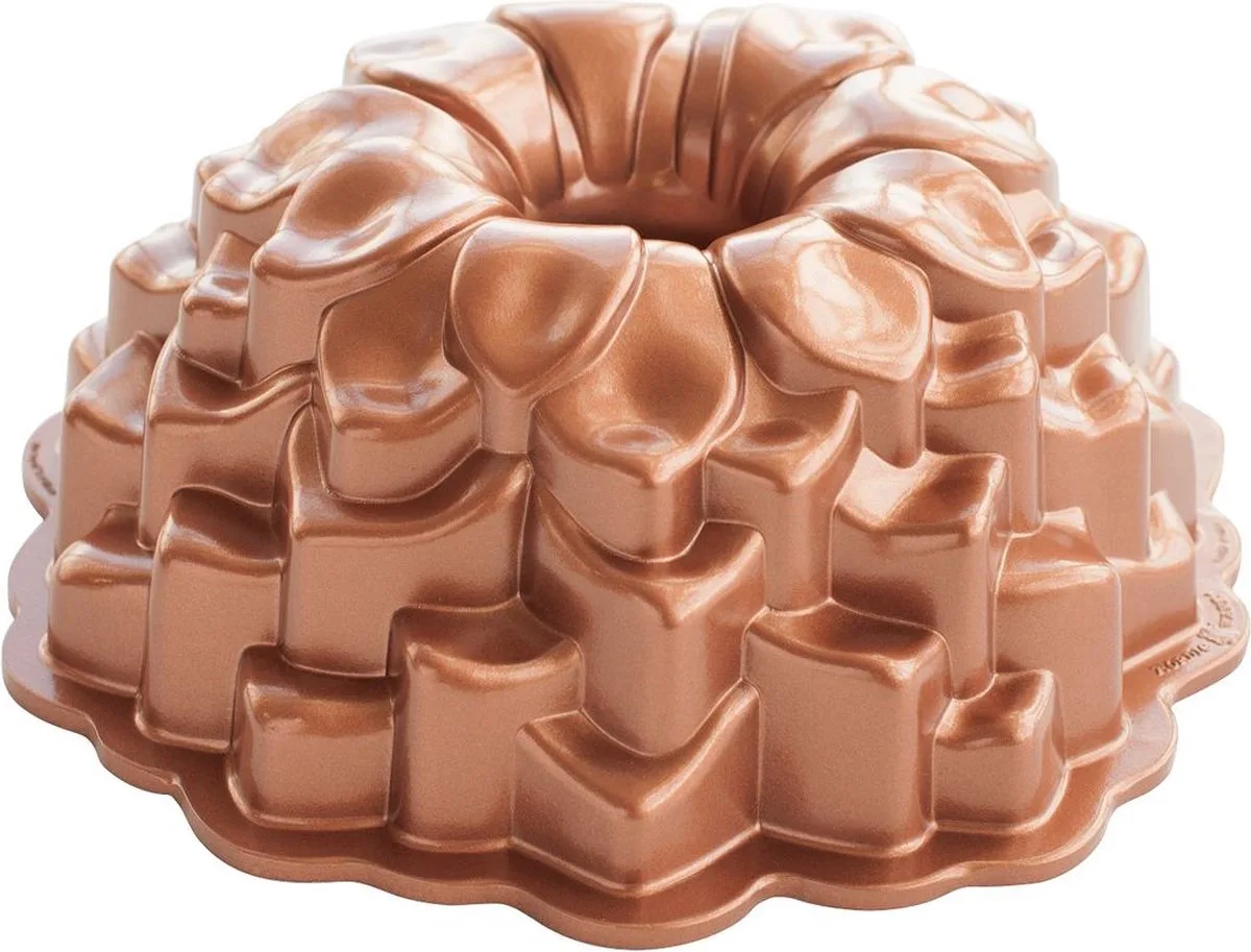 Nordic Ware blossom bundt Backform 2,4 L von Nordic Ware in Kupfer – Produktfoto