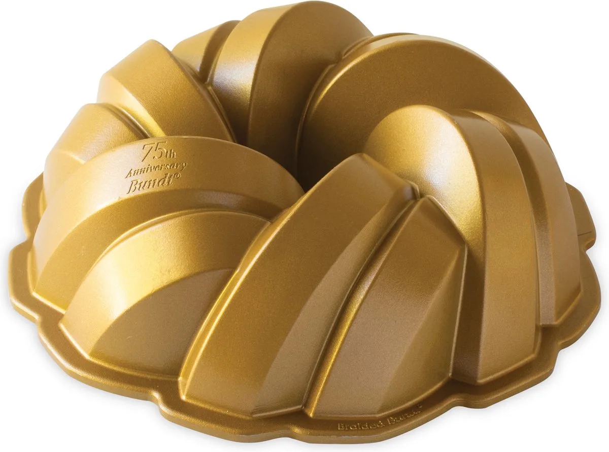 Tulband Bakvorm "Braided Bundt "- Nordic Ware | Premier Gold van Nordic Ware in Goud – productfoto