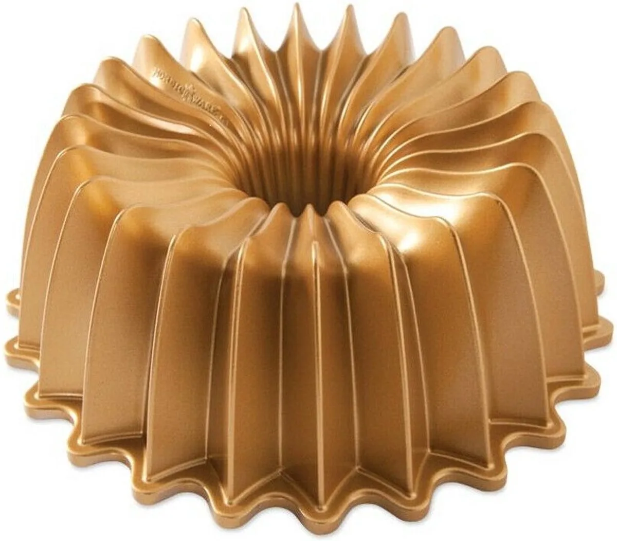 Tulband Bakvorm "Brilliance Bundt pan" fra Nordic Ware i Guld – produktbillede