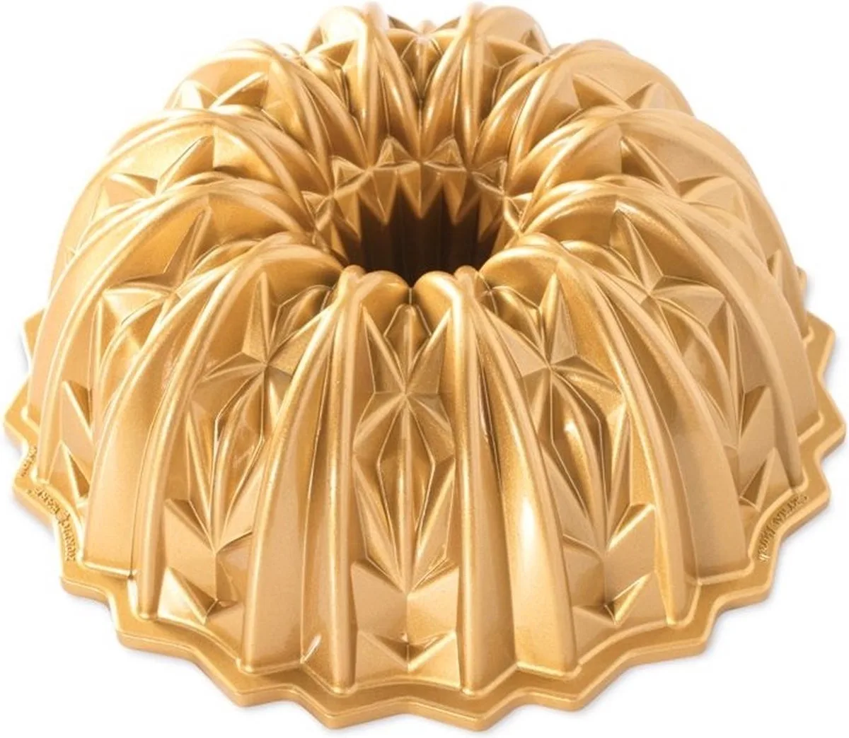 Tulband Bakvorm "Cut Crystal Bundt pan"- Nordic Ware | Premier Gold van Nordic Ware in Goud – productfoto