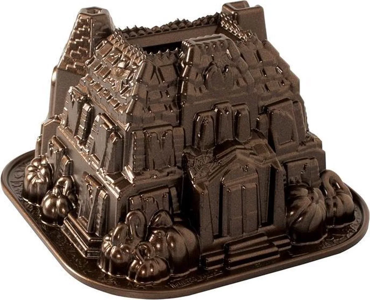 Tulband Bakvorm "Haunted Manor Bundt Pan" von Nordic Ware in Bronze – Produktfoto