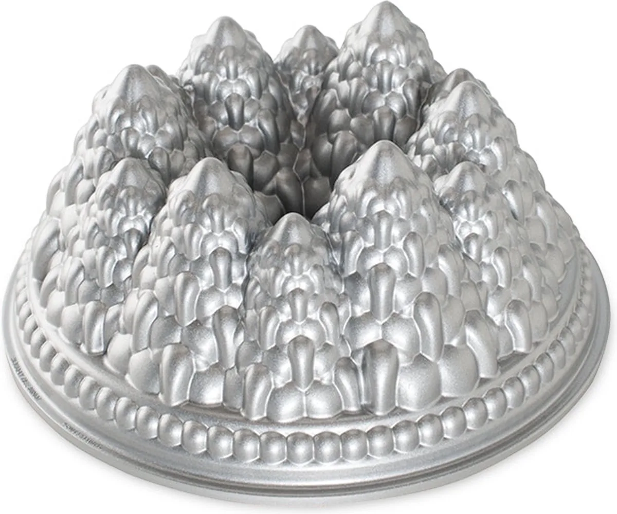 Tulband bakvorm "Pine Forest" van Nordic Ware in Grijs – productfoto