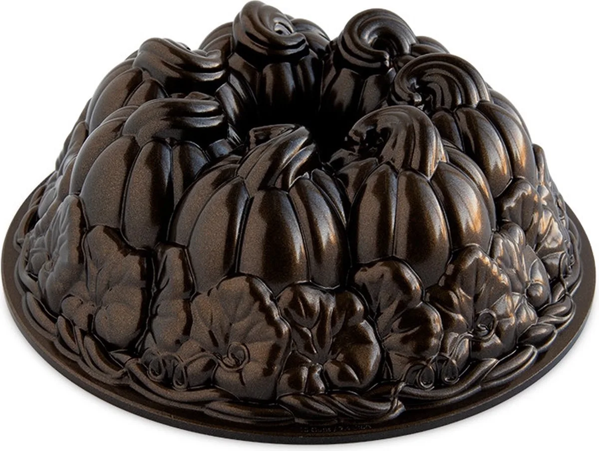 Tulband Bakvorm "Pumpkin patch bundt" van Nordic Ware in Brons – productfoto