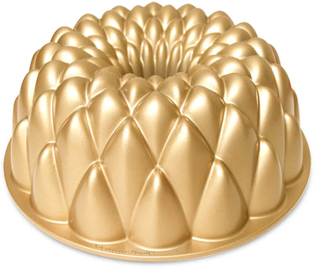 Tulbandvorm Kaleidoscope Bundt - Gietaluminium - ø 23 cm van Nordic Ware in Goud – productfoto