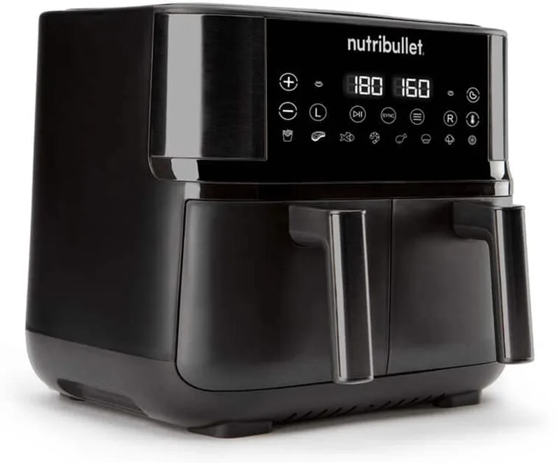 Air Fryer Double Bac Dubbel 8 l Vrijstaand 2850 W Heteluchtfriteuse by NutriBullet in Black – product photo
