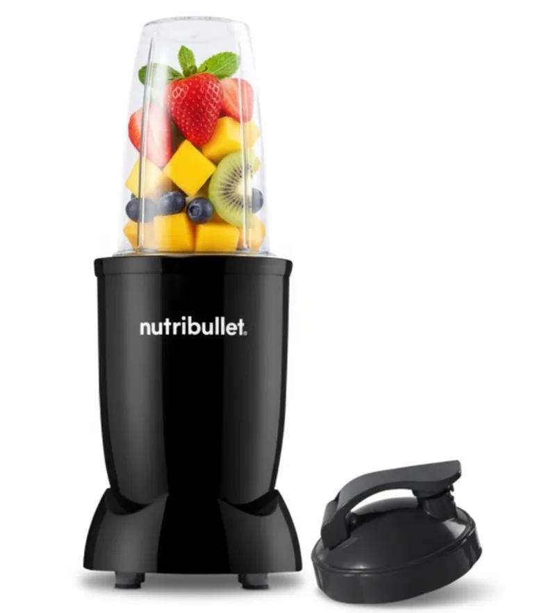 Blender Original - Smoothie Maker - Incl. 700 ml Drinkbeker en To-Go Deksel - 500 Watt - BPA- en BPS-vrij by NutriBullet in Glossy Zwart – product photo