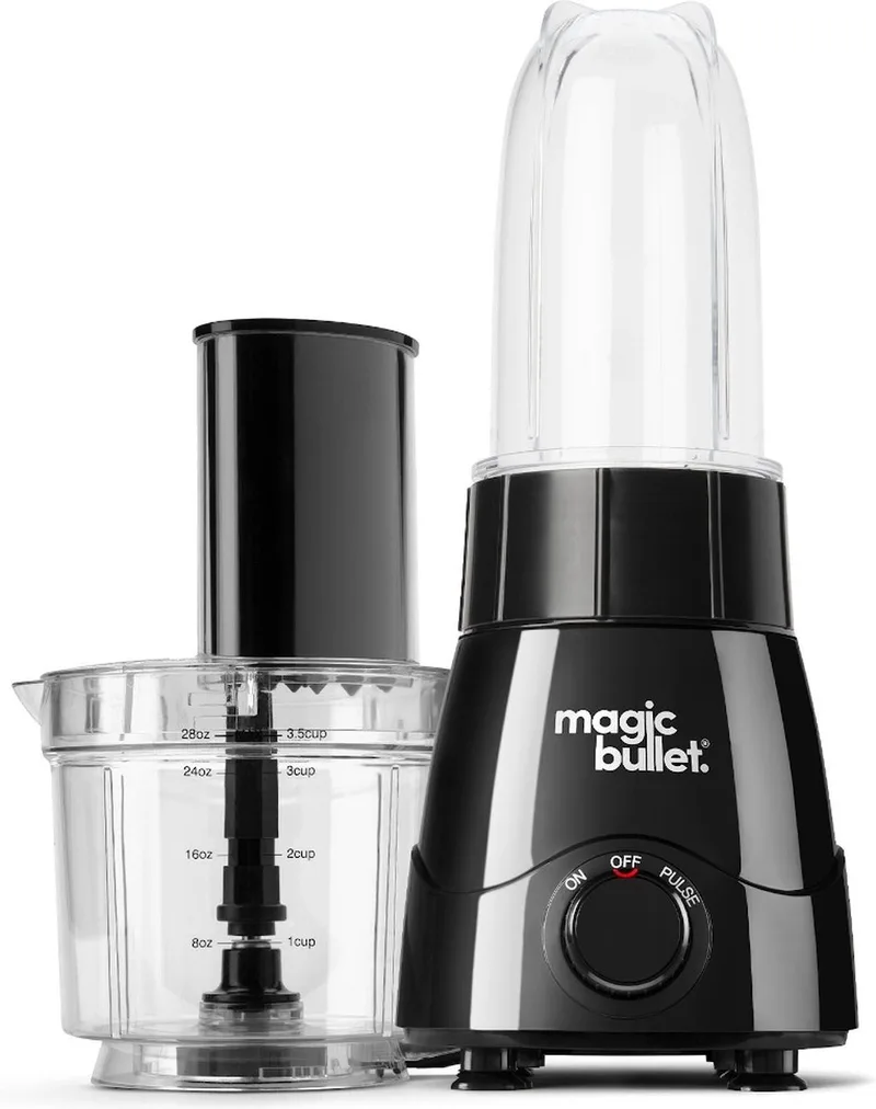 magic bullet Kitchen Express – 2-in-1 – Blender met Foodprocessor – incl. Bekers To Go by NutriBullet in Black – product photo