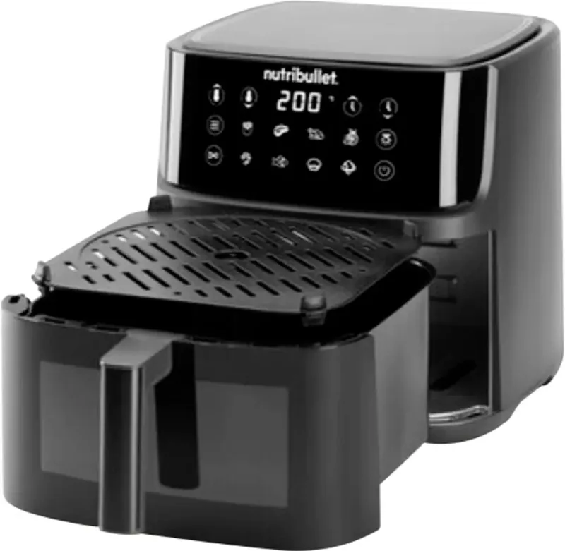 NBA0811DG Airfryer 8 l Timerfunctie, BPA-vrij de NutriBullet en Gris foncé – photo produit
