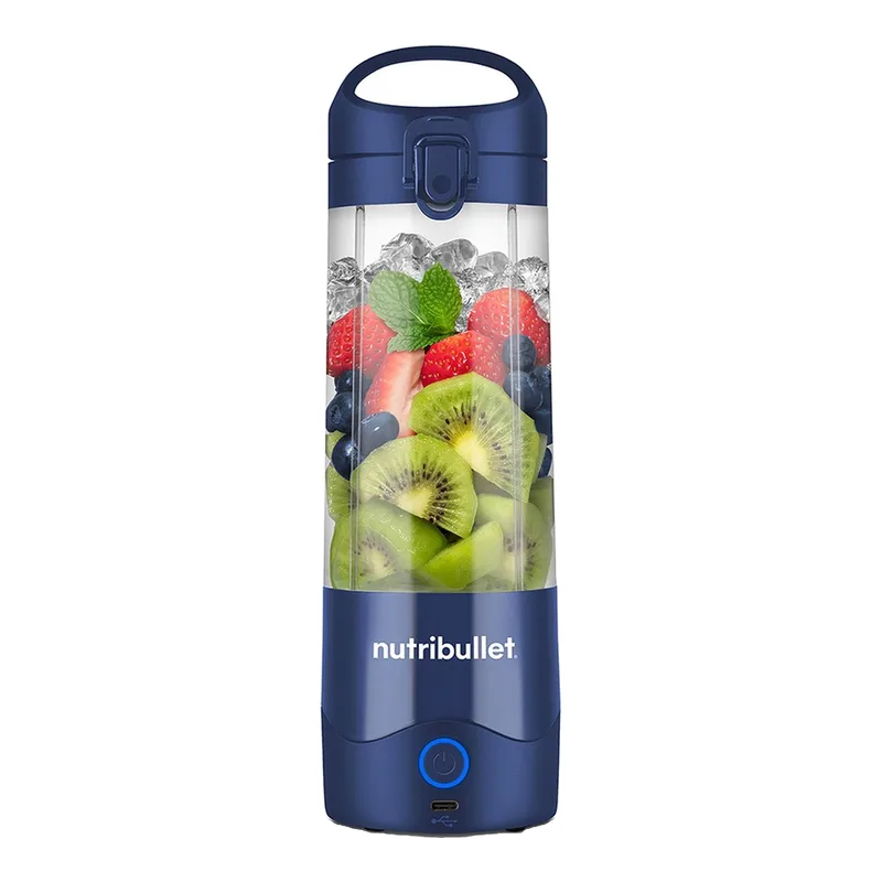 Portable 475 ml personal blender - Marineblauw - Oplaadbare batterij - USB-C-opladen - 20 minuten gebruiksduur - Voor smoothies onderweg fra NutriBullet – produktbillede
