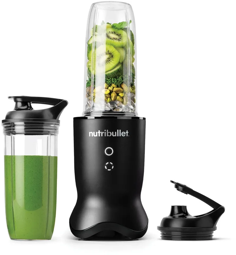 Ultra - Krachtige Blender - Incl. 2 To Go Bekers - 1200 Watt - Verlichte Touch Knoppen - Pulse Functie von NutriBullet in Satin Black – Produktfoto