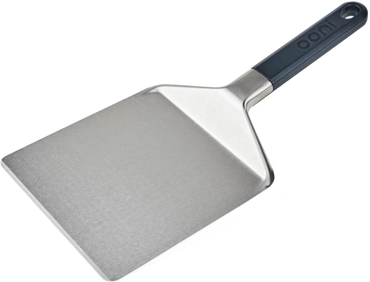 Spatel voor Pizzapan 36x16cm RVS fra Ooni i Zwart en zilver – produktbillede