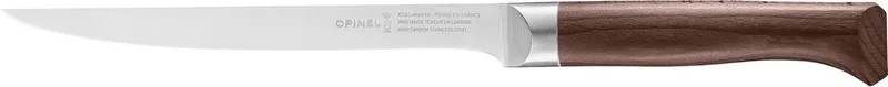 Les Forgés 1890 fileermes - 18cm - RVS/Beukenhout - Giftdoos by Opinel in Donkerbruin – product photo