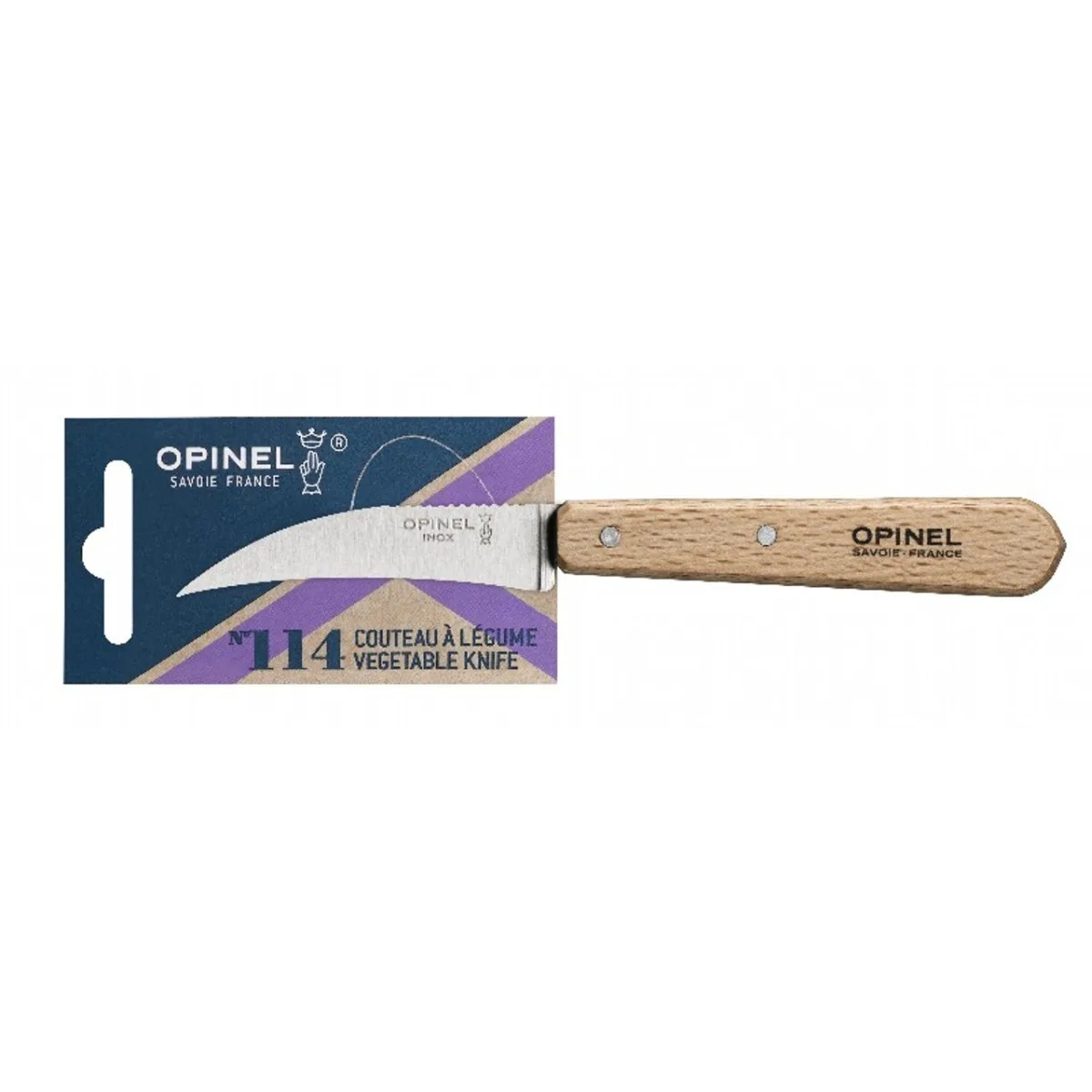 N.114 - Schilmes 7cm gebogen Naturel by Opinel – product photo