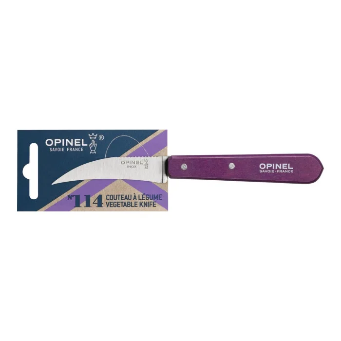 N.114 - Schilmes 7cm gebogen Plum van Opinel – productfoto