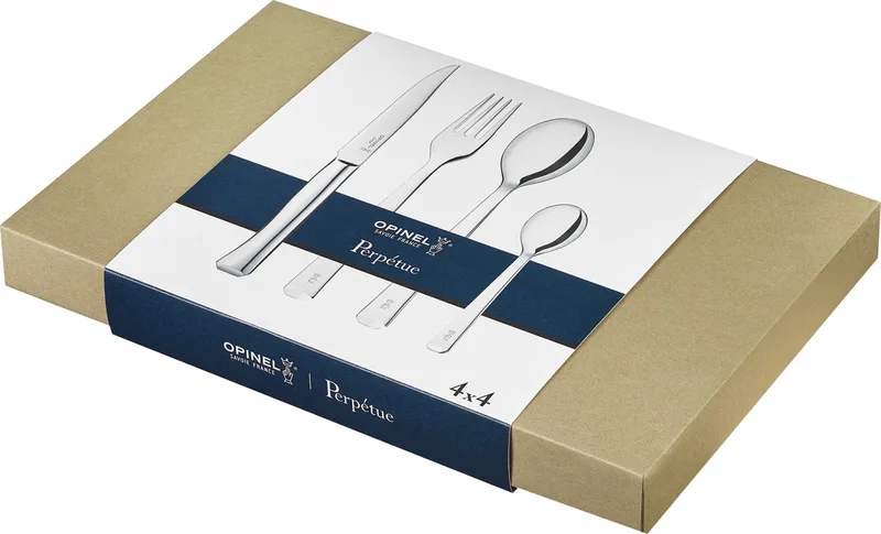 Perpétue bestekset - 16-delig - RVS - vaatwasserbestendig by Opinel in Silver – product photo