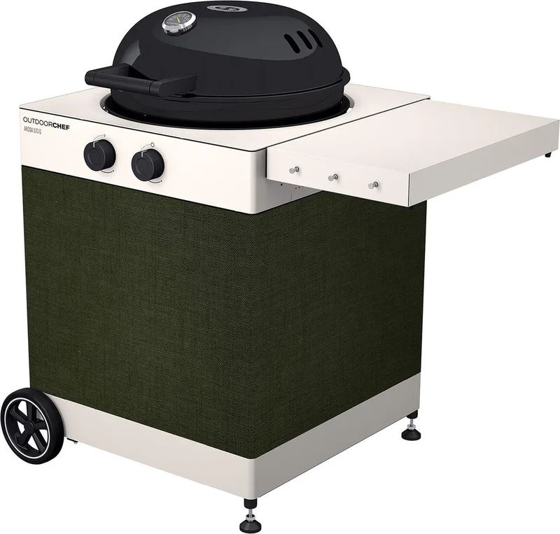 Barbecue Gas Arosa 570 G Front Moss Green by Outdoorchef in Green – product photo
