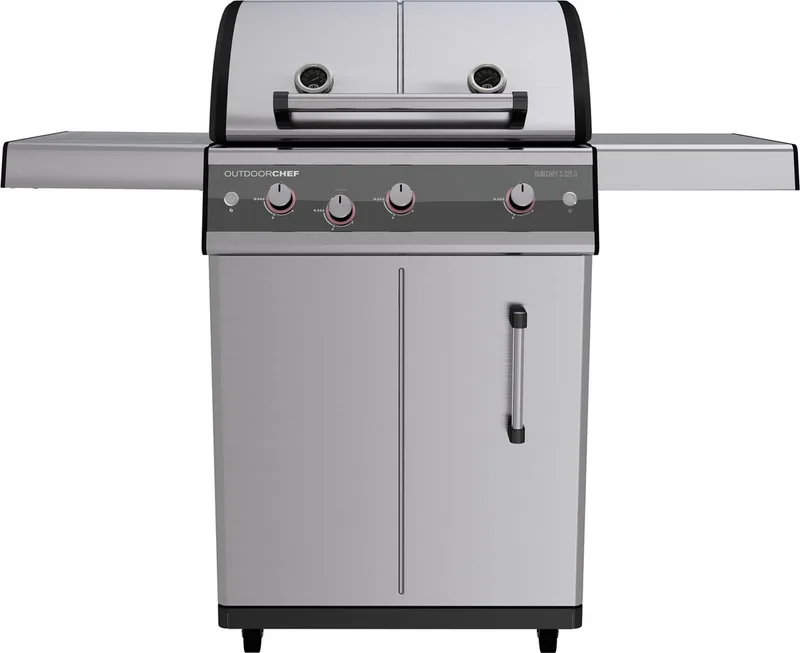 Dualchef S 325 G D-line Gasbarbecue - 5 branders - RVS von Outdoorchef in Silber – Produktfoto