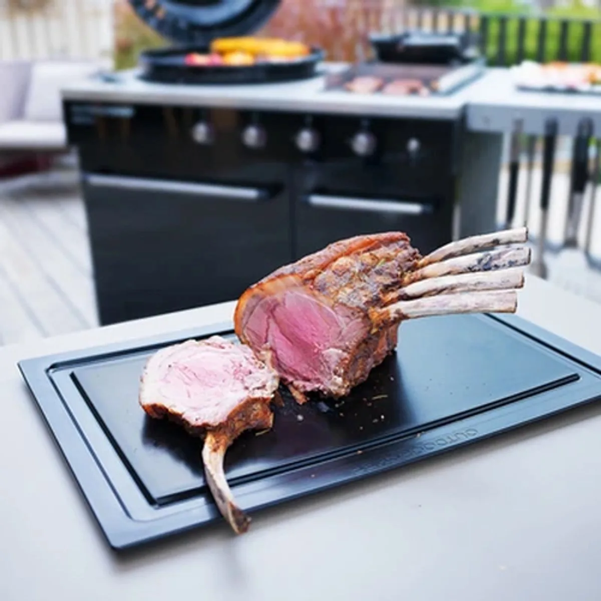 Snijplank Lugano XXL fra Outdoorchef i Sort – produktbillede