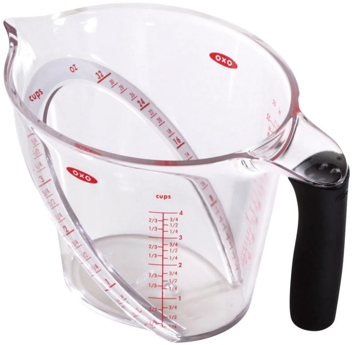Maatkan - 1 liter - Van bovenaf leesbaar van OXO in Transparant – productfoto