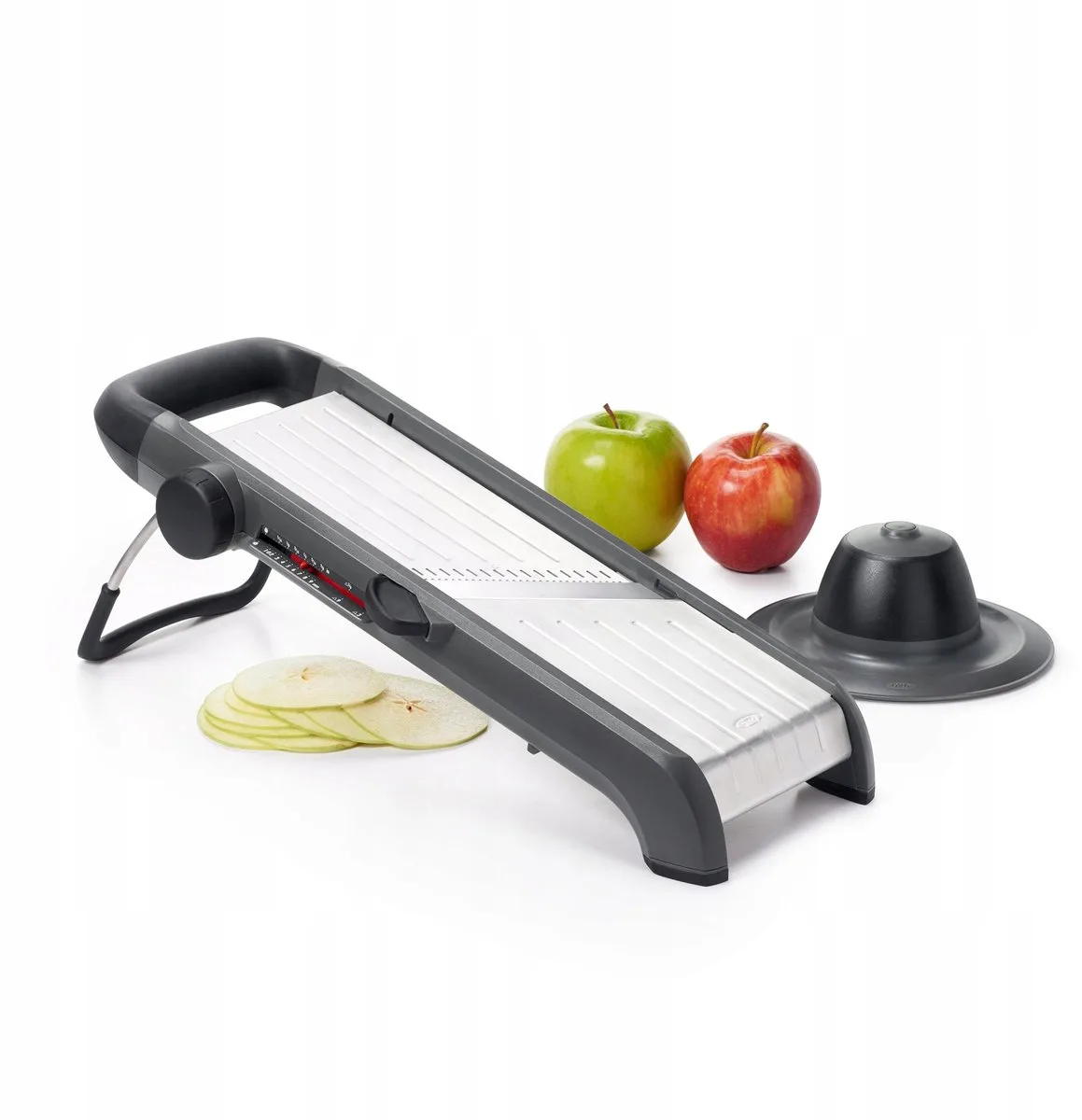 Mandoline Chef 2.0 - Keukensnijder - Groentesnijder - Met restenhouder by OXO in Grey – product photo