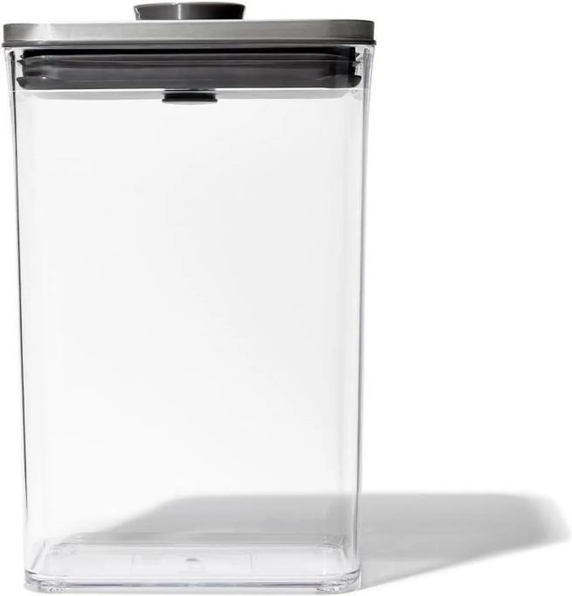 POP Steel Voorraadbus - Rechthoekig - Medium - 2,6 Liter de OXO en Transparent – photo produit
