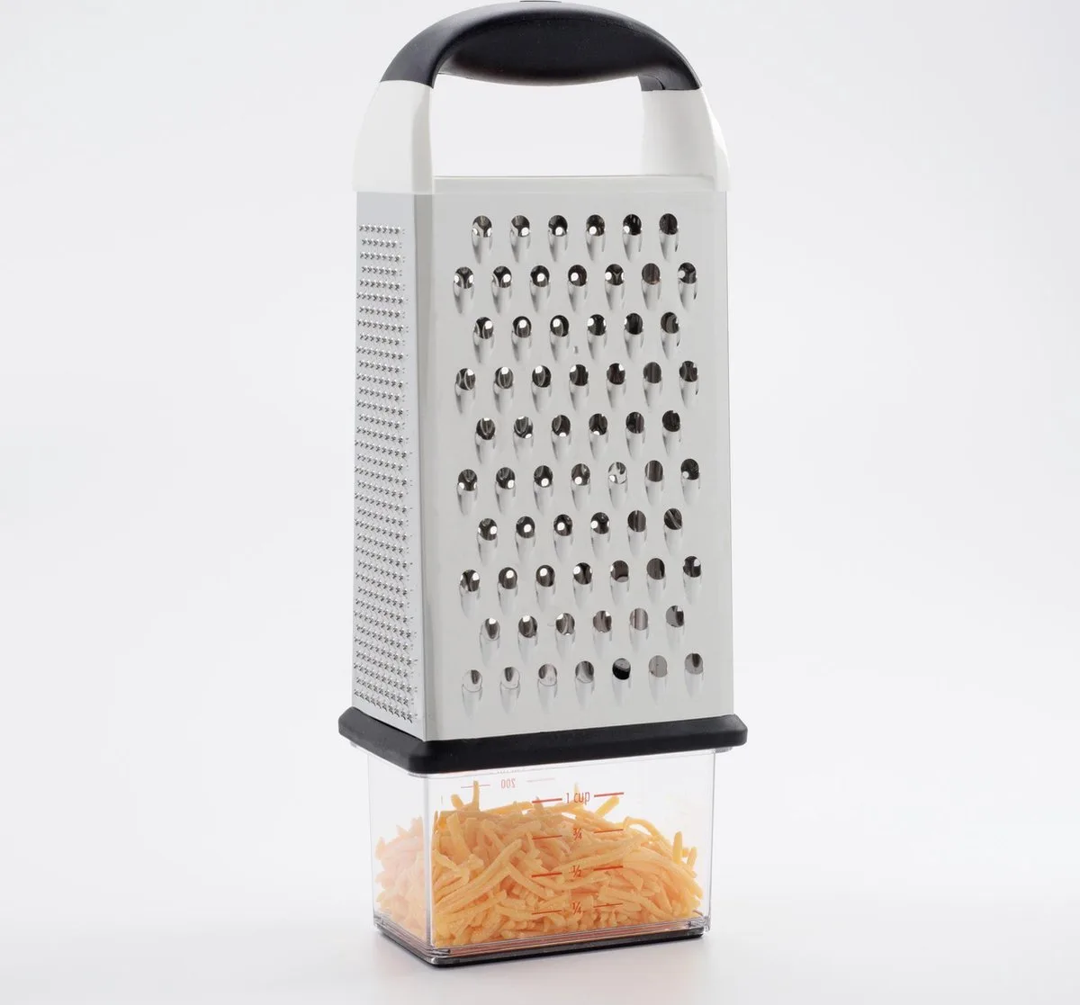 Rasp - Met Reservoir van OXO in Zilver – productfoto
