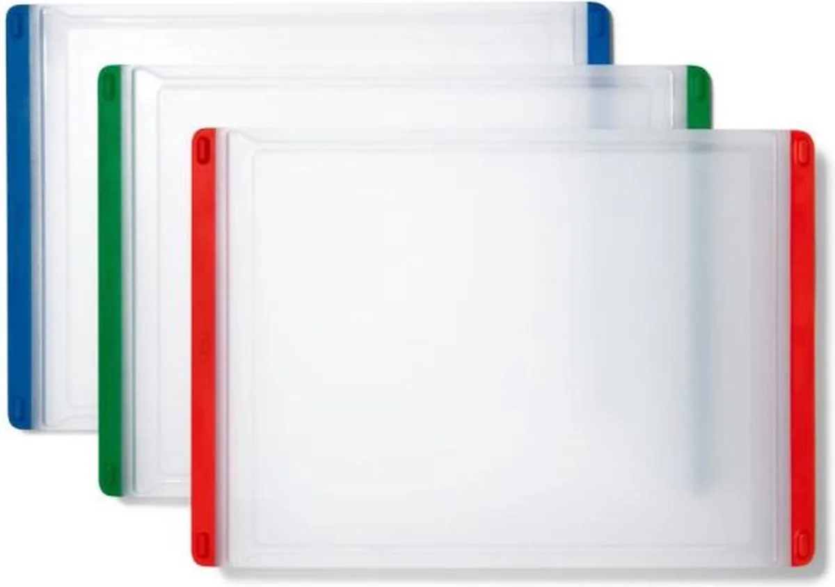 Snijplank - Met sapgoot - Set 3 stuks von OXO in Transparent – Produktfoto