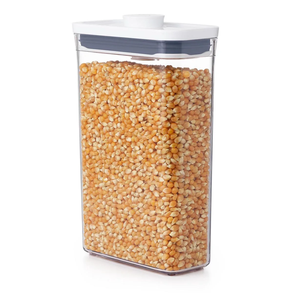 Voorraadbus 'POP' 2.0 smal rechthoekig - medium (1,8 liter) van OXO in Transparant – productfoto