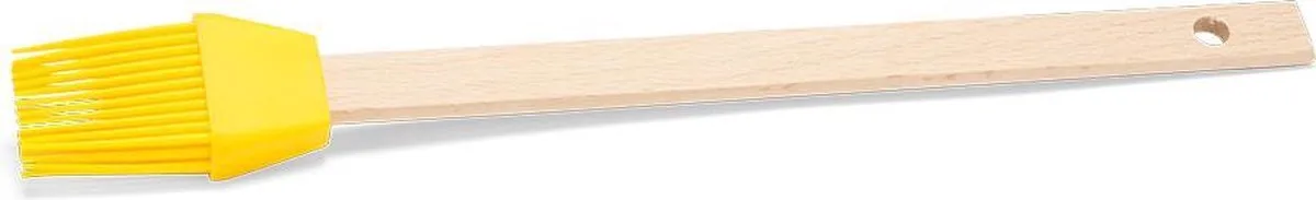 Bakkwast 27 Cm Siliconen/hout 2-delig van Patisse in Geel – productfoto